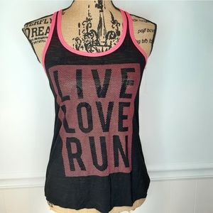 🖤💗 Live Love Run Tank · Aeropostale · Size Small